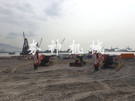 hc系列高速液壓夯實機(jī)案例